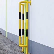 Extension element for pillar impact protection, flexible