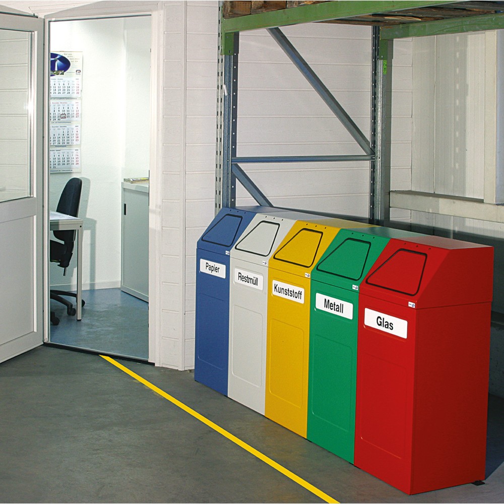 stumpf® recycling container, made from powder-coated steel