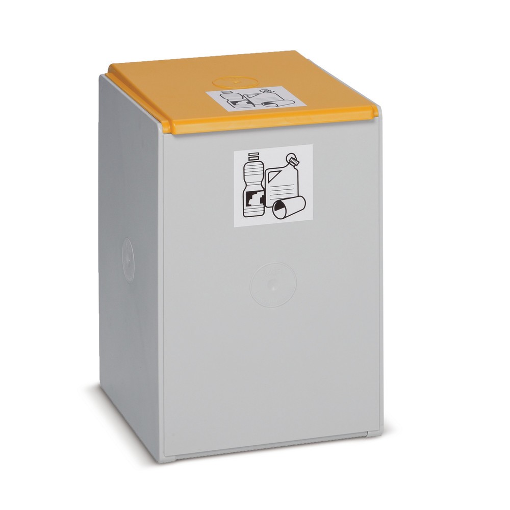 VAR® recycling container, 40 litres, lid yellow